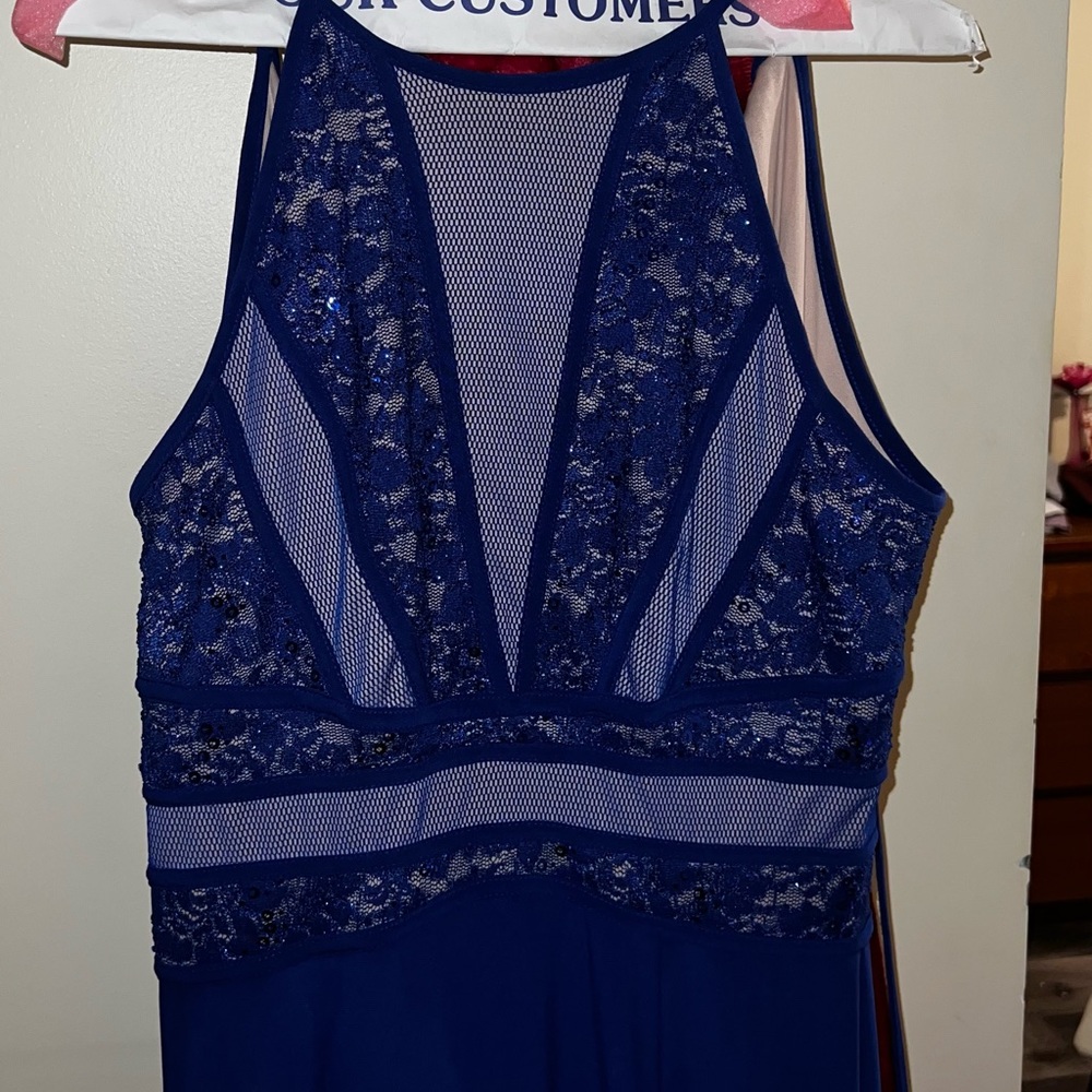 Prom dress open back